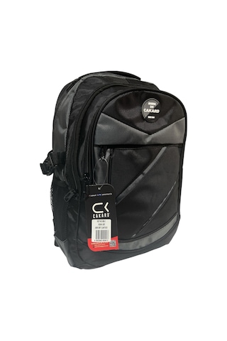 Büyük Su Geçirmeyen Kalın Kumaş Ortopedik Üç Bölmeli Okul Gezi Seyahat Kamp Sırt Çantası 32cmx47cm Gri