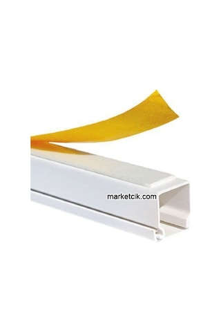 Mutlusan 60X40 Mm Yapışkan Bantlı Beyaz Kablo Kanalı 40 Metre