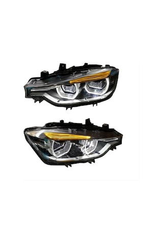 Autogp Bmw F30 Ön Far Lambası Ledli Lci Model Halogen Uyumlu 1