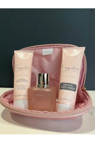 Farmasi Sıgnature Çanta Seti EDP Parfüm 50 ML + Body Wash 100 ML + Body Lotion 100 ML