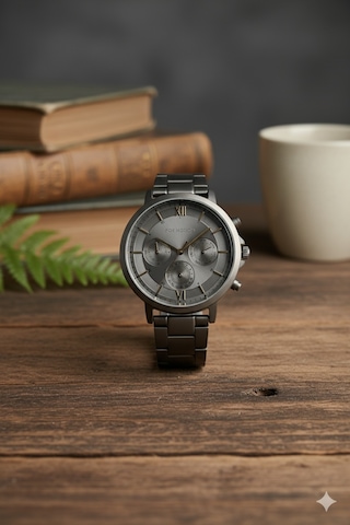 For Motion Erkek Kol Saati Antrasit Renk, Antrasit Kadran - 013507a, 2 Yıl Garantili Koyu Gri