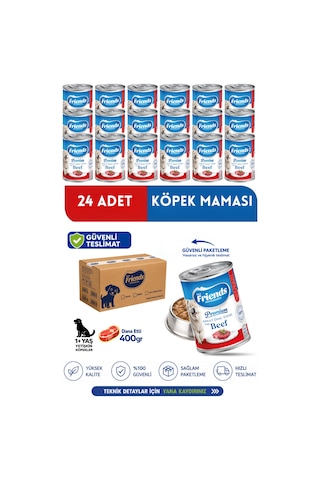 Premium Dana Etli Yetişkin Köpek Konservesi 24x400 Gr Chunk Special