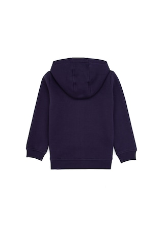 U.S. Polo Assn. Erkek Çocuk Mürdüm Fermuarlı Kapüşonlu Sweatshirt 50313852-VR074