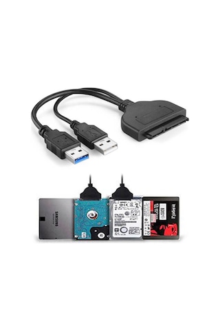 Usb 3.0 2.5" Sata SSD HDD Hard Disk Veri Aktarma Kablosu