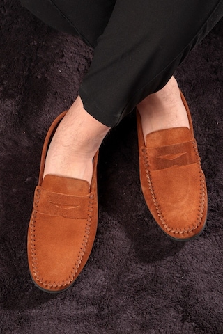 Naran Hakiki Deri Erkek Günlük Ayakkabı, Loafer Ayakkabı, Hafif Ayakkabı, Süet Ayakkabı
