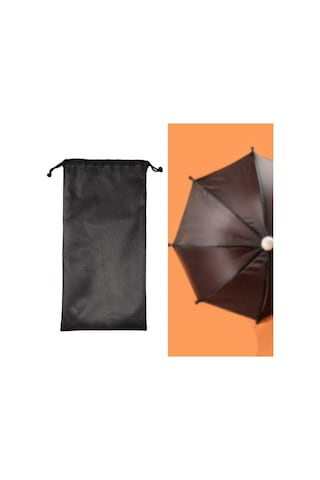 Homyl Bağcıklı Saklama Çantası Hafif Çadır 25cmx100cm Siyah