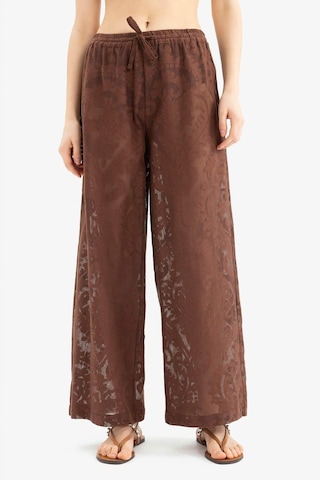 DeFacto Dantelli Esnek Belli Beyaz Plaj Pantolonu-Fall in Love D9767AX25SMBN319