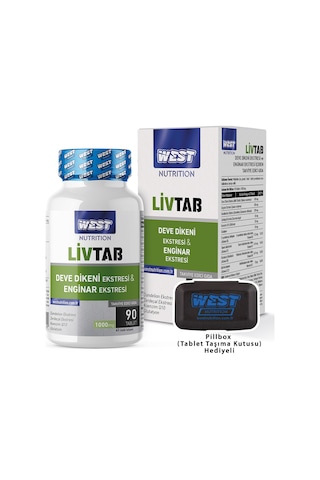 Livtab Milk Thistle (Deve Dikeni) ve Enginar Ekstresi 90 Tablet