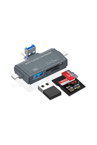 Multi Otg Usb Ligtning İphone - İpad Uyumlu Ve Type-c Girişli Kar