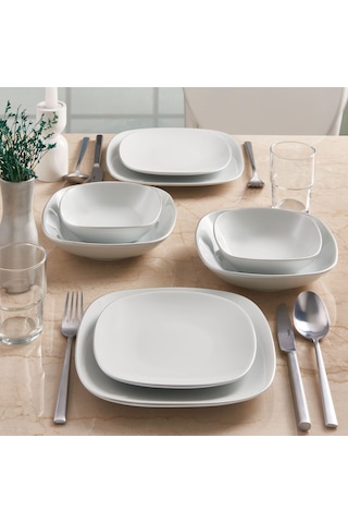 Güral Mimoza 24 Parça 6 Kişilik Yemek Takımı Pırlanta