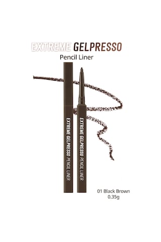 Clio Extreme Gelpresso Pencil Liner 01 Black Brown