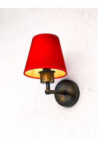 Shimmer Duvar Apliği Eskitme Gold Kırmızı Başlıklı Kırmızı