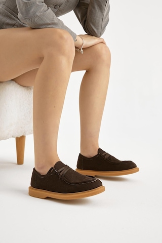 Tonny Black Termo Taban Süet Görünümlü Kadın Kahve Günlük Loafer Tbmhh030 Kahve