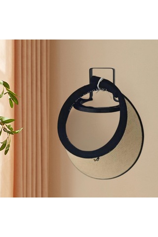 Suntek Şapka Askısı Depolama Rafı Duvara Monte Koridor Yatak Siyah