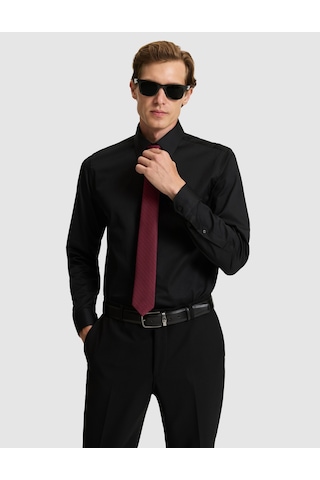 Pierre Cardin Erkek Siyah Gömlek Basic 50328765-vr046