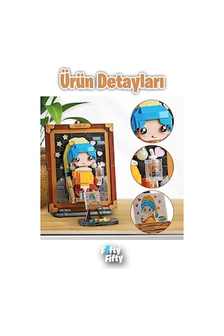 Loz Creative Serisi Şövale Figürlü Ve Tablo 676 Parça Oyuncak Yapım Seti Fflz-1287