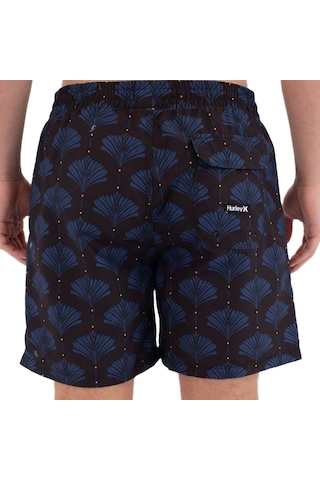 Hurley Hurley Volley Icon Printing Press Arbore Erkek Siyah Astarsız Boardshort 001