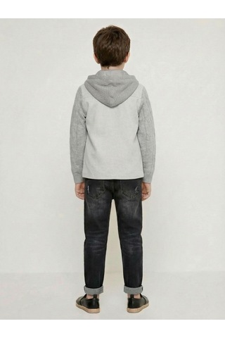 Xo Kids Erkek Çocuk 4lü Alt Üst Takım 6-9 Yaş 13202 Gri