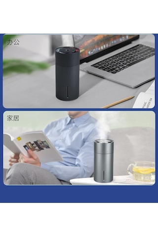 W301 Lazer Şarjlı Hava Nemlendirici Siyah