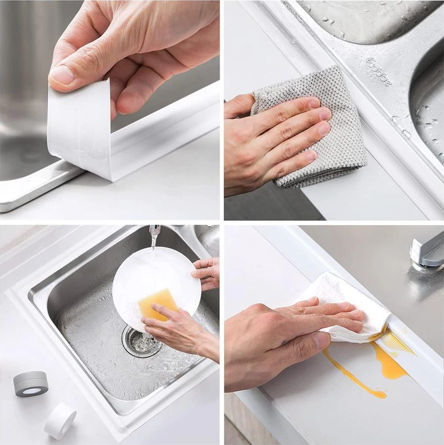 Mutfak Lavabo Klozet Duvar Duşakabin Derz Dolgu Fayans Kapatıcı 1,5 Mt Su Sızdırmaz Geçirmez Bant