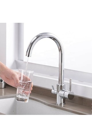 Ema Arıtma Çıkışlı Mutfak Kuğu Borulu 3 Yollu Mutfak Batarya