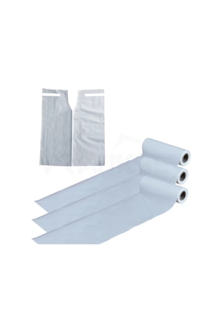 Pratikser Tek Kullanımlık Hasta Önlüğü Beyaz - 50x60 cm - 3 Rulo