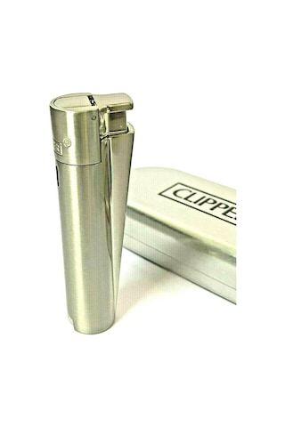 Clipper Jet Flame Gümüş Renk Çakmak