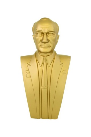 Atatürk Büstü 70cm Alüminyum + Kaide 120cm + Alt Tabla Lise Modeli