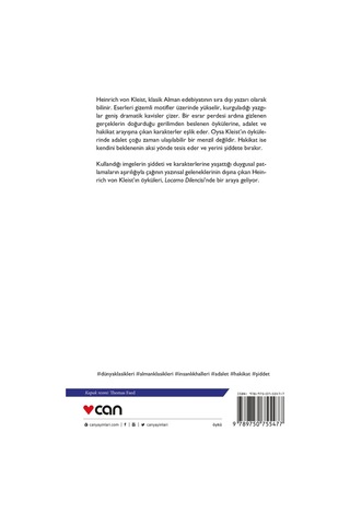 Locarno Dilencisi - Heinrich von Kleist - Can Yayınları