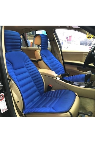 Fiat Egea Uyumlu Mavi Koltuk Kılıf Koruyucu Minderi Ön 2li Minder Ortopedik Lüks