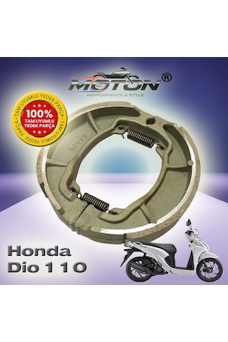 Honda Dio 110 Arka Fren Balatası Kampana Tipi Yüksek Performans