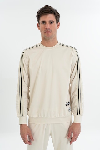 Maraton Comfort Erkek Bisiklet Yaka Taş- Sweatshirt Taş-
