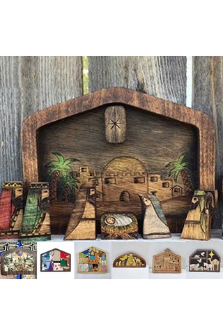 Singree Doğum Senaryosu Ahşap Puzzle, 20x15cm Renkli, Ev Dekorasyonu, Zeka Geliştirici, İki Boyutlu Ahşap Oyuncağı