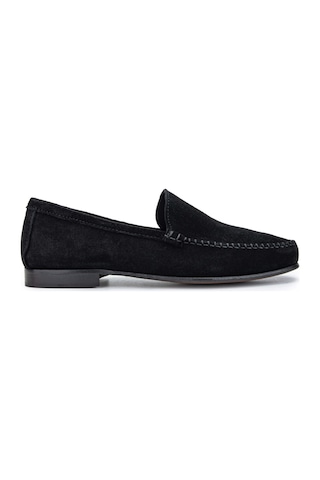 D.leporı Erkek Hakiki Deri Siyah Süet Loafer Ayakkabı 1018 01 Erk Ayk Y24 Nero Suede Çok Renkli