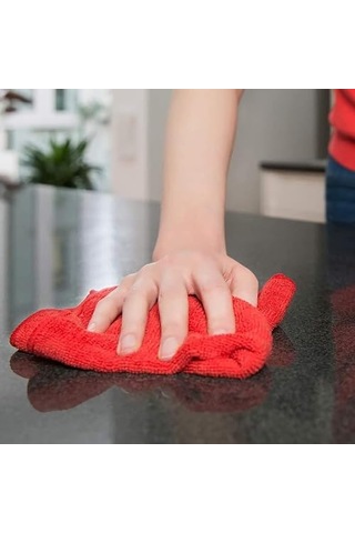 Çok Yüzeyli Mikrofiber Temizlik Bezleri Renkli 4 Lü Paket Cam Mutfak Otomotiv Sarf Malzemeleri Ve Ürünleri Temizlem Çok Renkli