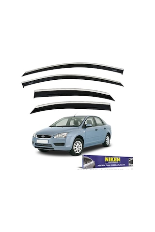 Niken Ford Focus 2 Cam Rüzgarlığı Kromlu 2005 / 2013 Niken 047 Fo10 02 01