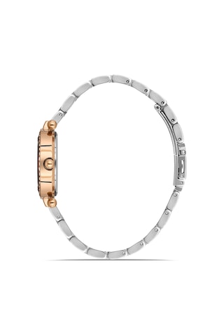 Wel2509-1 Rose Gümüş Renk Çelik Taşlı Zarif Şık Kadın Kol Saati 3 Atm Su Geçirmez Rose Gold - Gümüş