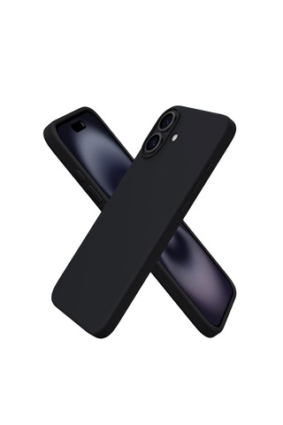 Bix İphone 16 Silikon Kılıf Magsafe Uyumlu Güçlü Koruma Darbe Emici Siyah