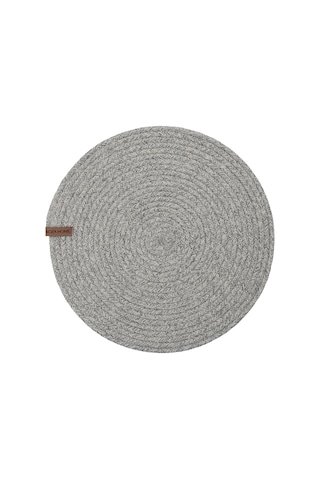 Koza Home Cesta Amerikan Servis El Yapımı Pamuklu Gri Jüt Örme Dekoratif Dü Gri
