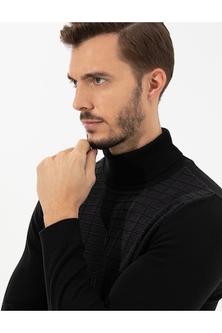 Pierre Cardin Erkek Siyah Triko Kazak 50259787-vr046 Siyah