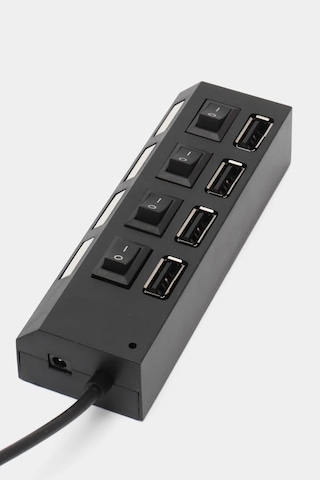 Thentech Usb 2.0 Çoklayıcı Laptop Bilgisayar Akıllı Tv Usb Çoklayıcı Açıp Kapama Tuşlu Usb Çoklayıcı
