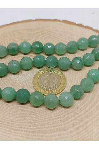 Aventurin Taşı Faset Kesim Dizi 10mm 54340 Çok REnkli