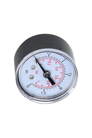 Jeemson 0-200psi/0-14bar Çift Ölçekli Akşiyel Basınç Göstergesi, 1/8" Bspt Dişli, Metal Kasa, Hava-su-yakıt Basıncı Ölçümü