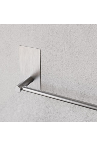 Zift Unique Ömür Boyu Paslanmaz Çelik Havlu Askısı - Yapışkanlı Montaj Havluluk - 45cm Banyo & Tuvalet Havlu Tut Çok Renkli