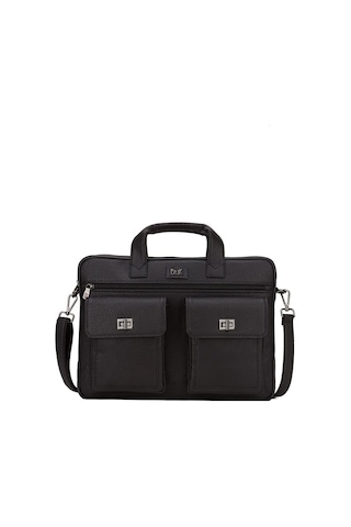 Bilik Deri Siyah Rölax Unisex Laptop & Evrak Çantası Crl V-40 001