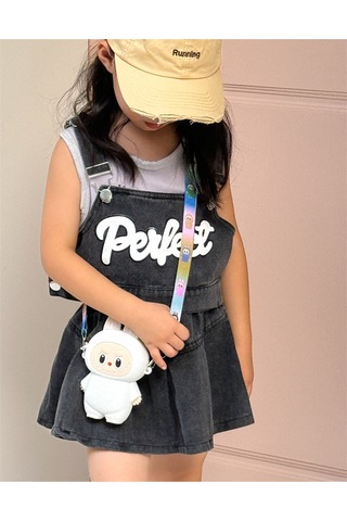 Snapbuy Silikon Bozuk Para Çantası, Labubu Şekilli Çocuk Cüzdanı Beyaz