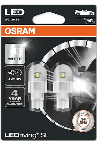 Osram T15 W16w Led Dipsiz Beyaz Ampul 12v 921dwp 1 Tk - 2 Ad