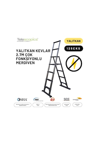 2.7m Kevlar Yalıtkan Çok Fonksiyonlu Merdiven 20ackv - 125eks