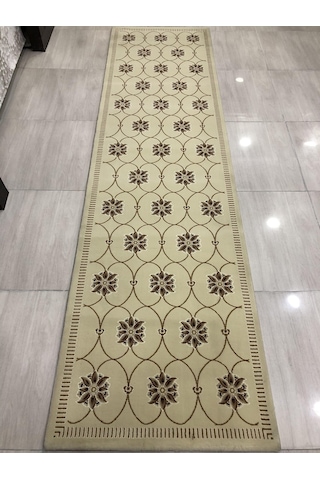Saray Halı Tifanny 10545 R 80X300 Kahve Krem 3 Metre Yolluk !