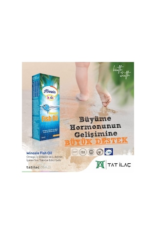 Minasia Kids Fish Oil Omega 3 Balık Yağı Şurup 150 ML